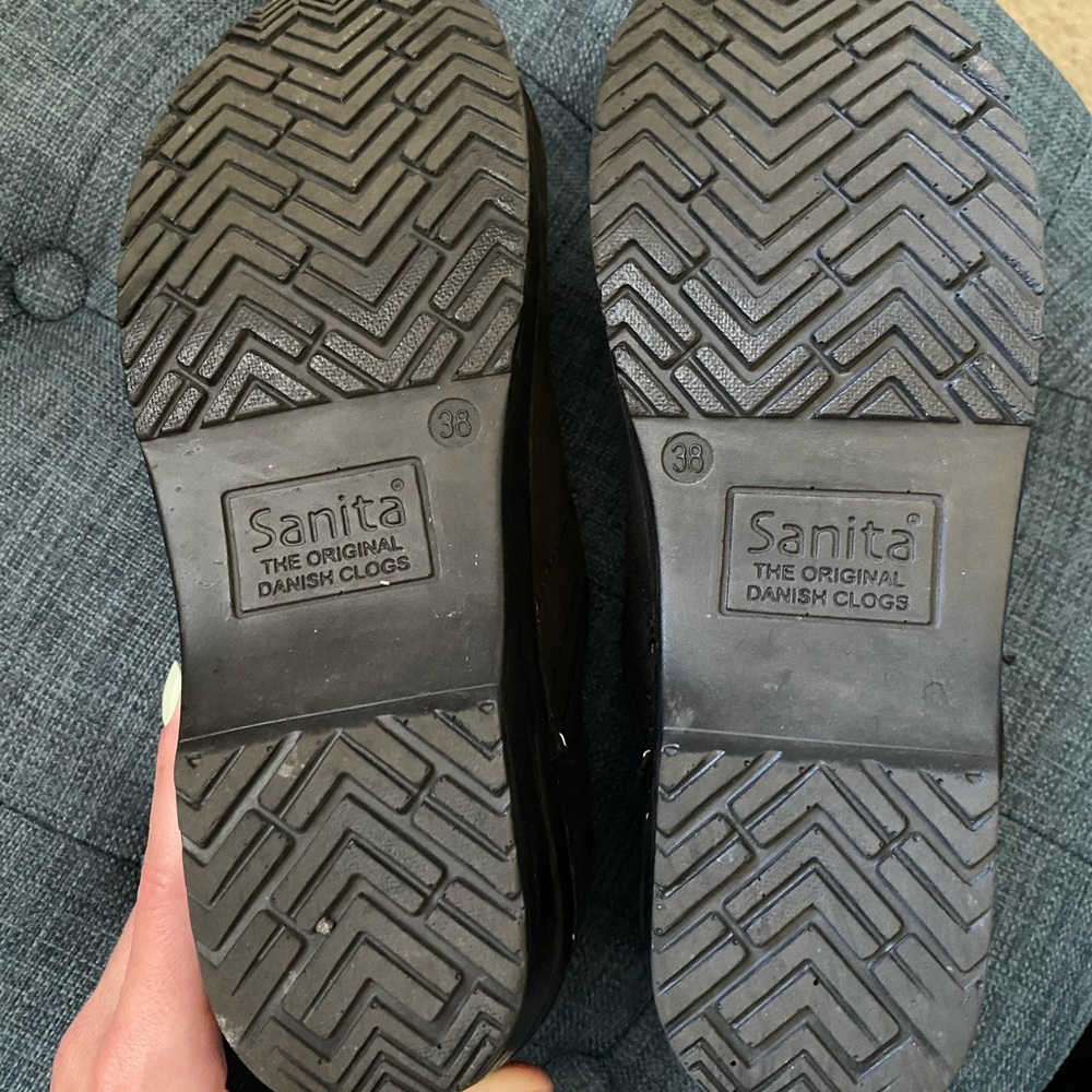 Sanita The Original Danish Clogs in black suede